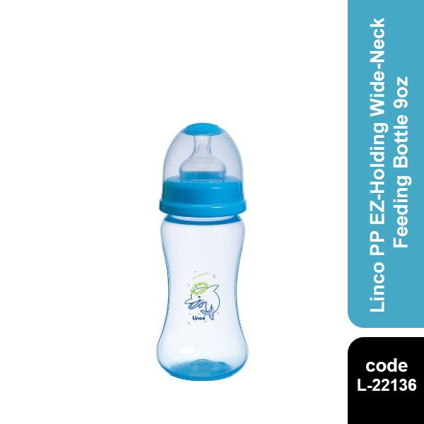 Linco PP  EZ-Holding Wide-Neck Feeding Bottle 9oz (L-22136)