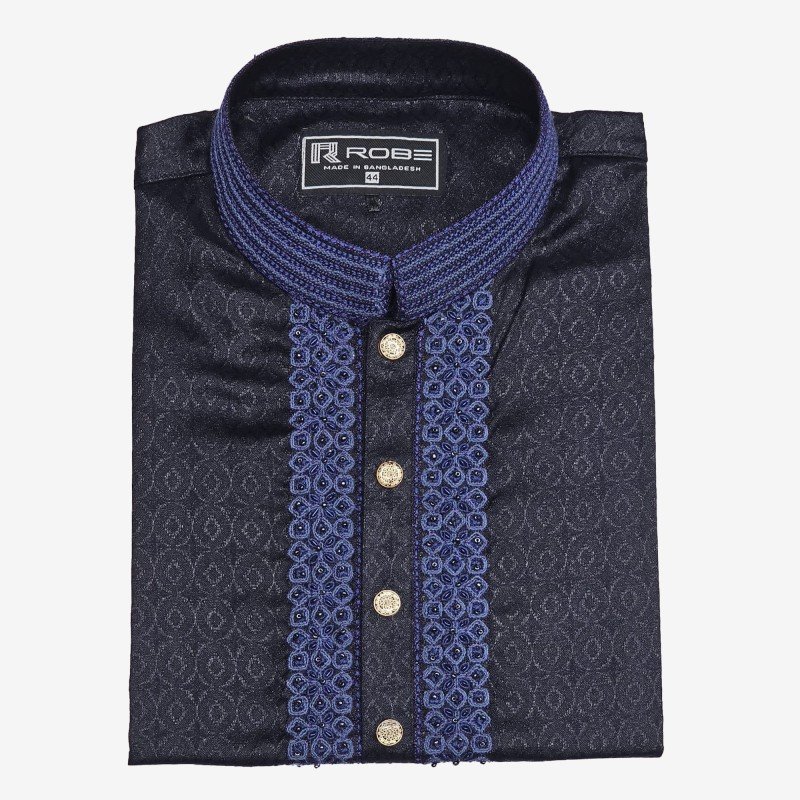 Indian Cotton Gorgeous Karchupi Panjabi (3355)