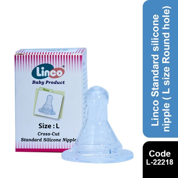 Linco Standard silicone nipple L size Round hole  L-22218