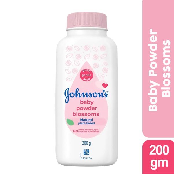 Johnson's Baby Powder Blossom Natural Plant Based 200 gm