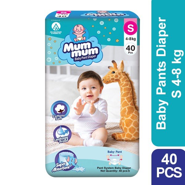 Mum Mum Baby Pants  S 4-8 kg 40 pcs