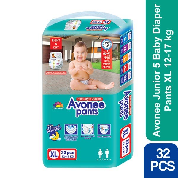 Avonee Baby Pants XL 12-17 kg 32 pcs
