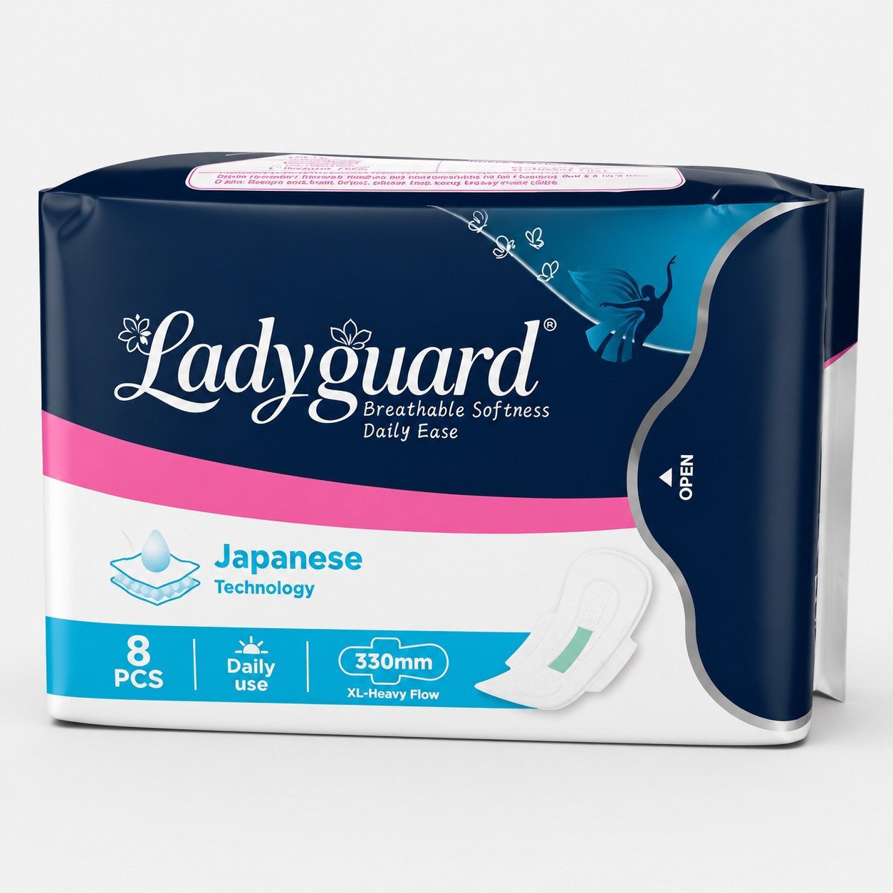 Ladyguard Ultra Thin Sanitary Pad 330mm XL Heavy Flow