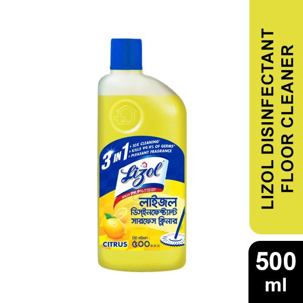 Lizol Disinfectant Floor & Surface Cleaner 500ml Citrus