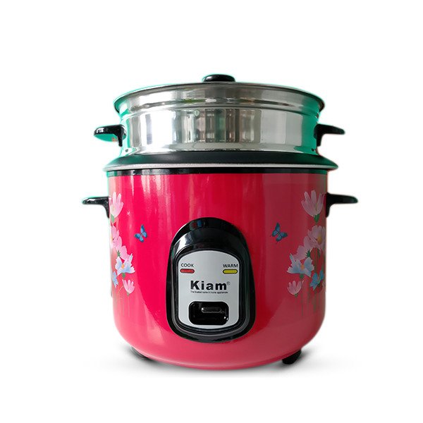 Kiam rice cooker straight full body with glass lid 2.8 ltr