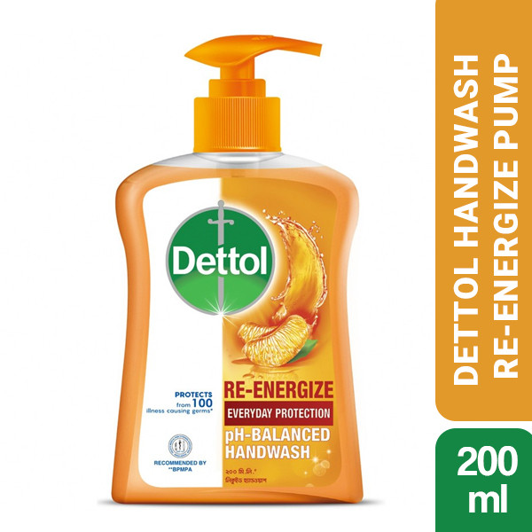 Dettol Handwash Re-Energize 200ml Pump