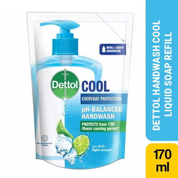 Dettol Handwash Cool 170ml Refill Mentho