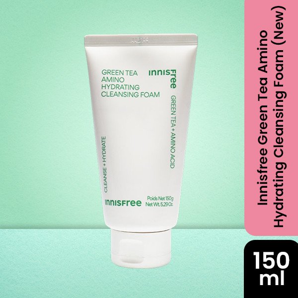 lnnisfree Green Tea Amino Hydrating Cleansing Foam (New)150gm