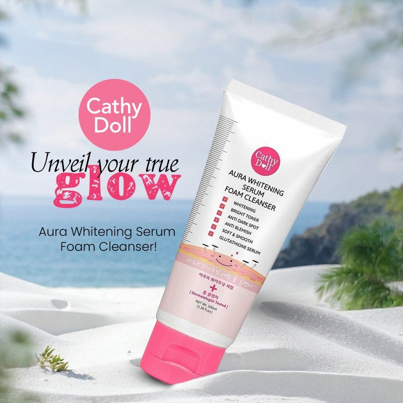 Cathy Doll Aura Whitening Serum Foam Cleanser-100ml