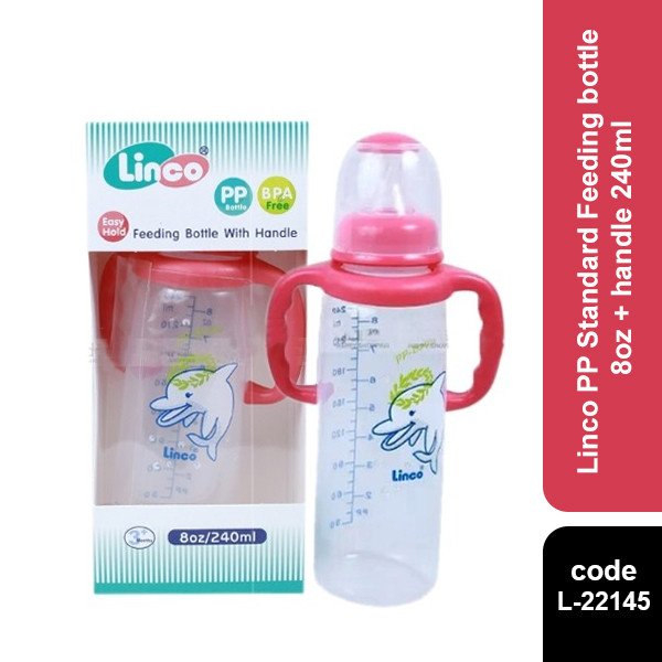 Linco PP Standard Feeding bottle  8oz + handle 240ml (L-22145)