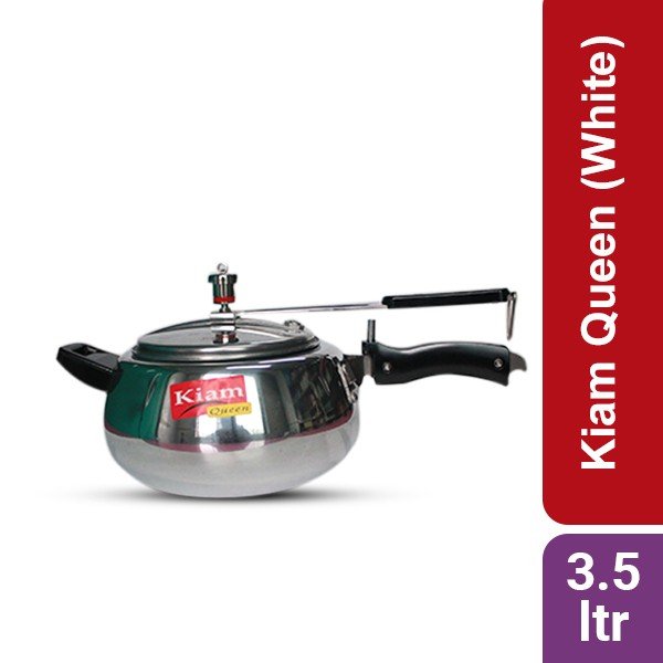 Kiam Pressure Cooker Queen (White) -3.5 ltr
