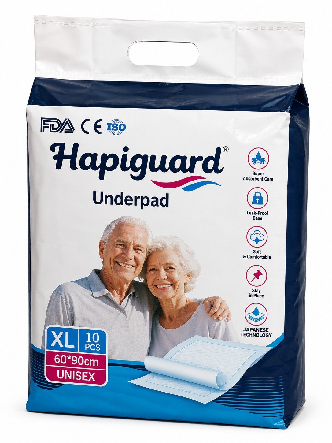 Hapiguard Under Pad 60*90 cm 10 Pcs