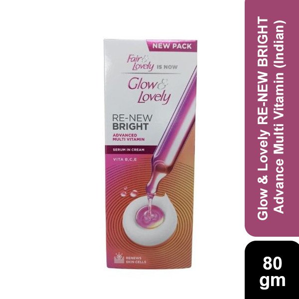 Glow & Lovely RE-NEW BRIGHT Advance Multi Vitamin 80gm (Indian)