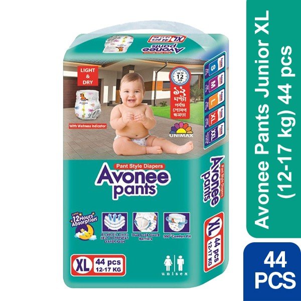 Avonee Baby Pants XL (12-17 kg) 44 pcs
