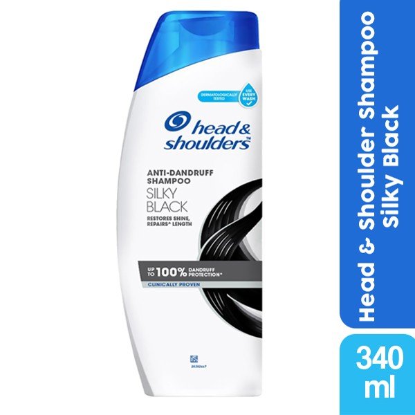Head & Shoulders Anti Dandruff Shampoo Silky Black 340ml