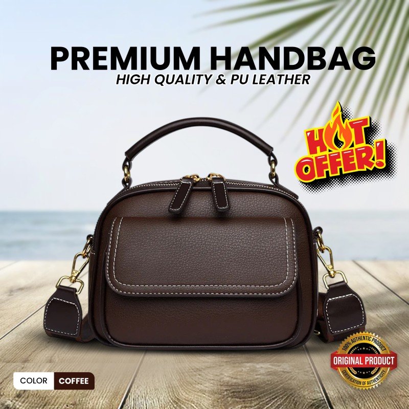 New Sac a Main Women Handbag soft small Shoulder Pu Leather Tote Hand Bags for Ladies(coffee) 244