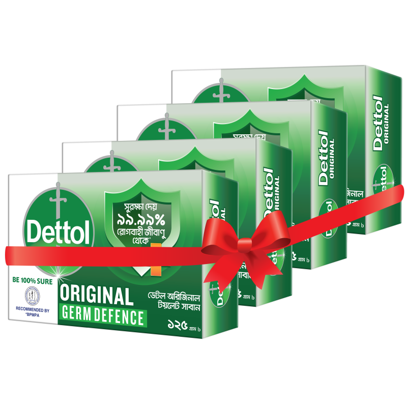 Dettol Soap Original 125 gm(4 pcs Combo pack)