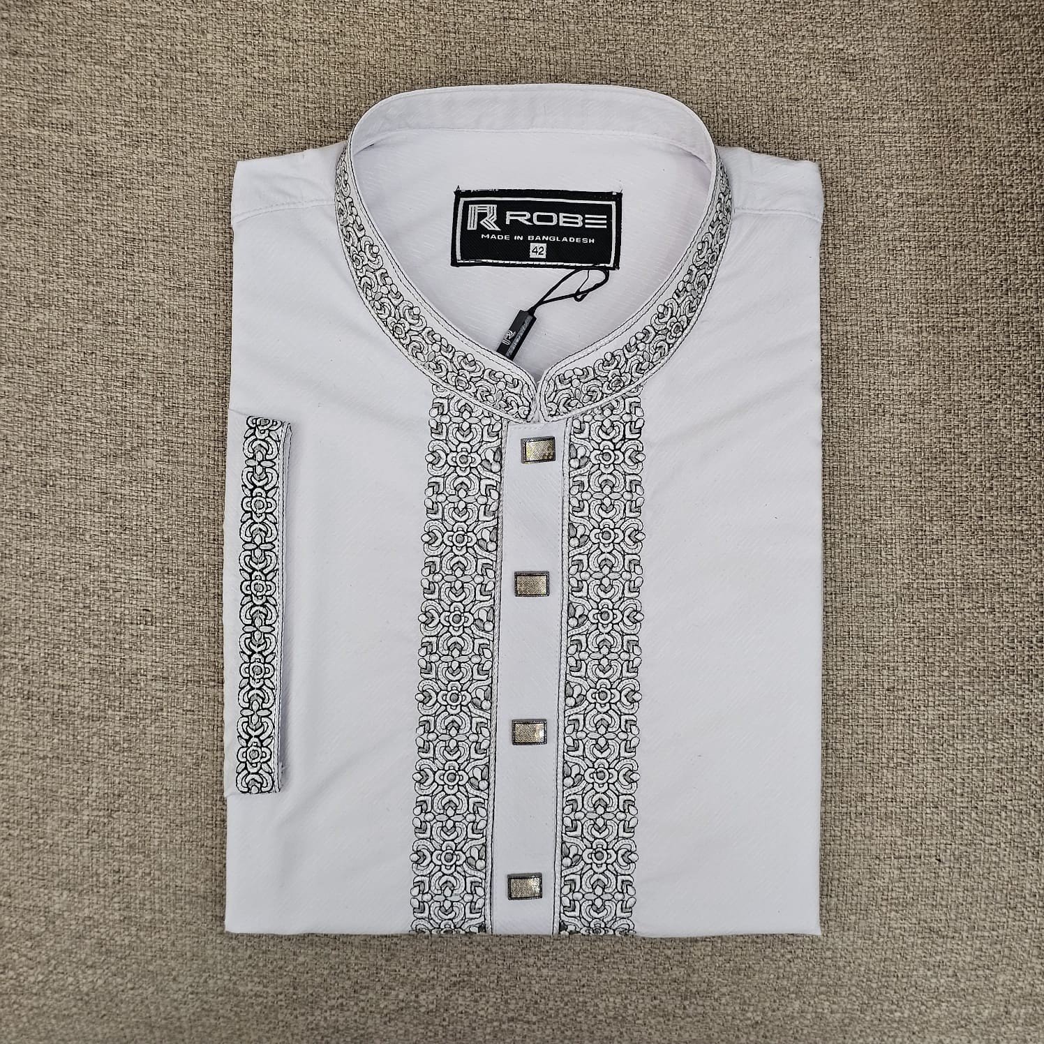Pakistani Embroidered Exclusive Cotton Punjabi (2383)
