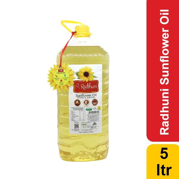 Radhuni Sunflower Oil 5 ltr