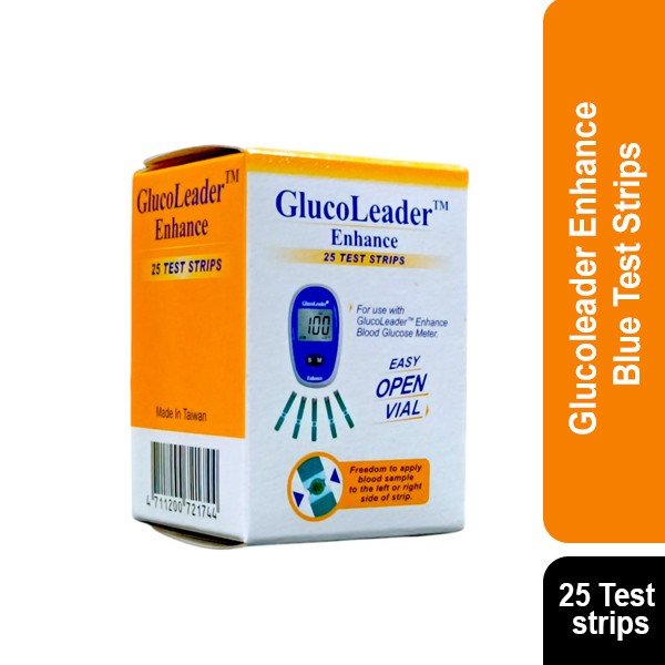 Glucoleader Enhance Blue Test Strips (25 Test strips)