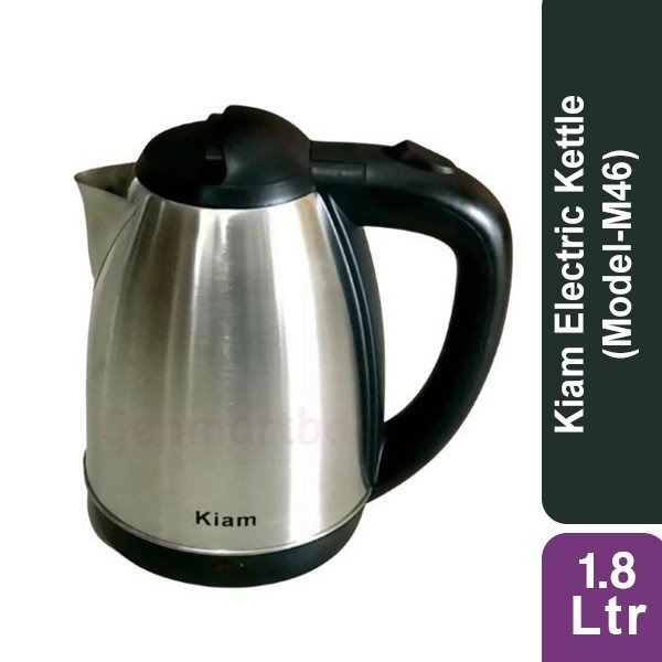 Kiam Electric Kettle Stainless Steel 1.8 ltr