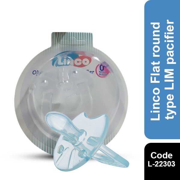 Linco Flat round type LIM pacifier L-22303