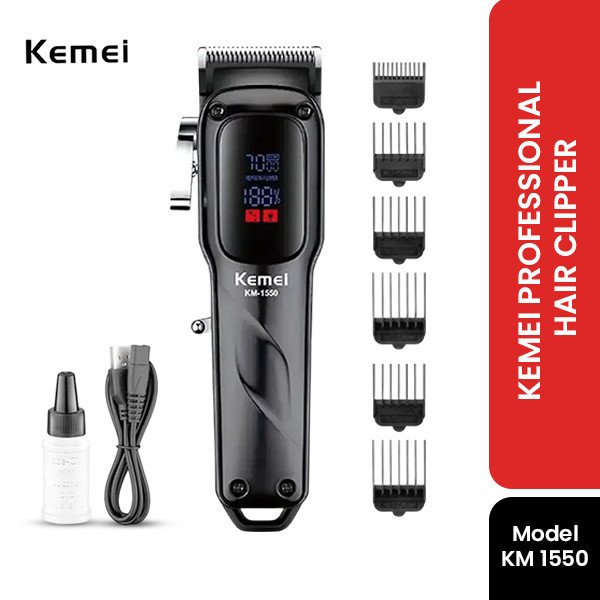 Kemei KM-1550 Professional Hair Clipper and Beard Trimmer