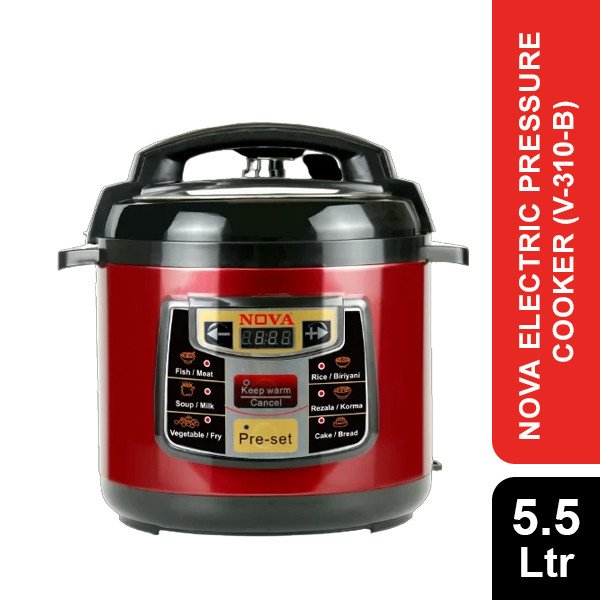 NOVA Electric Pressure Cooker 5.5 Liter (V-310-B)