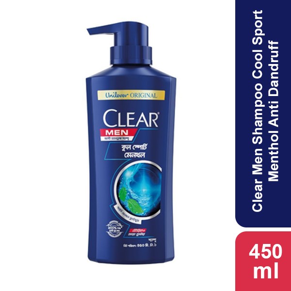 Clear Men Shampoo Cool Sport Menthol Anti Dandruff 450ml