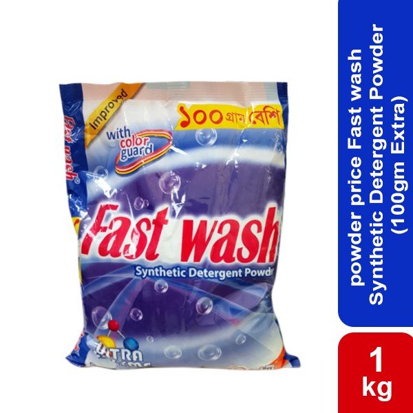 Fast wash Synthetic Detergent Powder 1kg (100gm Extra)