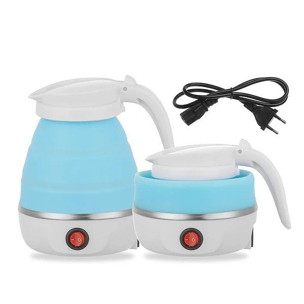 Foldable Travel Electric Kettle-Blue Color